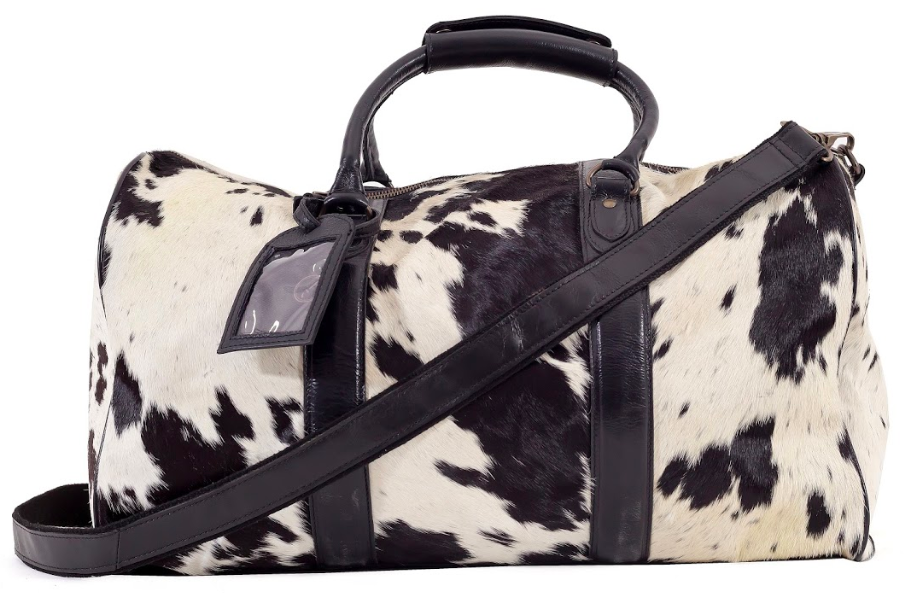Cowhide overnight sales bags