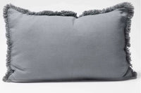 Luca Boho Slate Linen Cushion | Assorted Sizes
