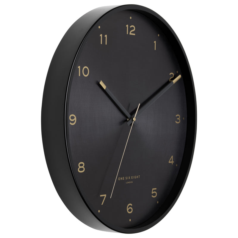 Elsa Silent Wall Clock | 40cm | Black