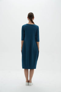 Diagonal Seam Dress (Lighter Weight) | Ocean