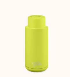 Neon Ceramic Reusable Bottle Push Lid | 34oz 1000ml