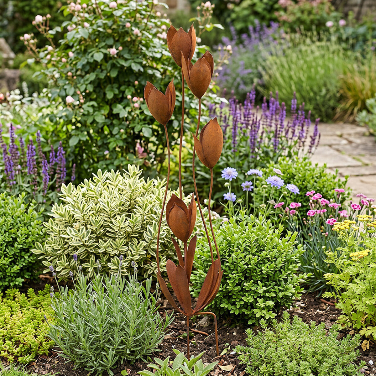 Garden Stake Lily Spray