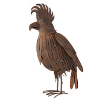 Rustic Cockatoo Garden Statue