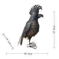 Rustic Cockatoo Garden Statue