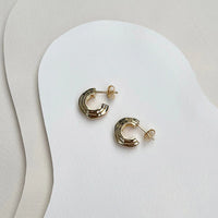 Contour Chubby Hoop Earrings