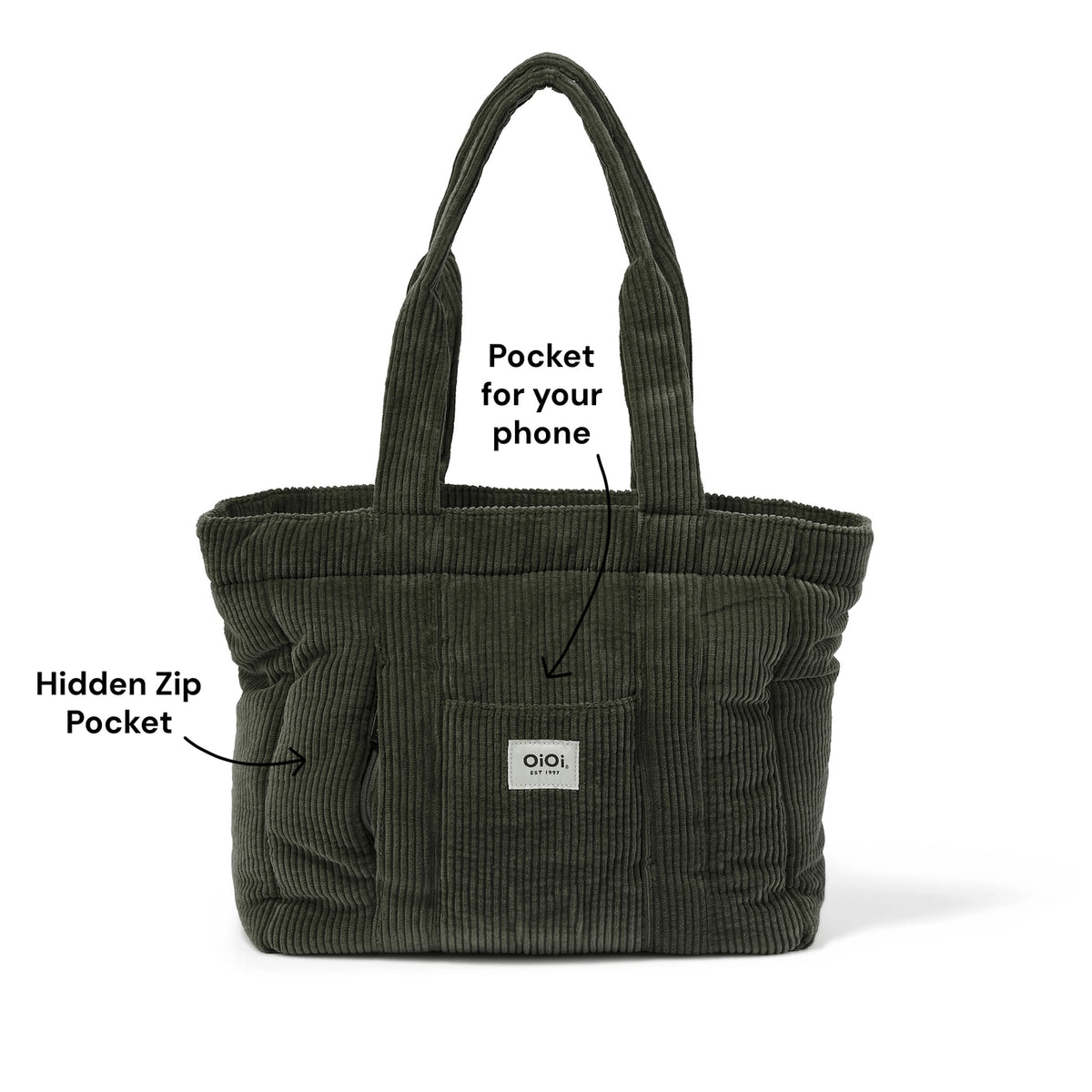 Everyday Tote | Moss Green Corduroy
