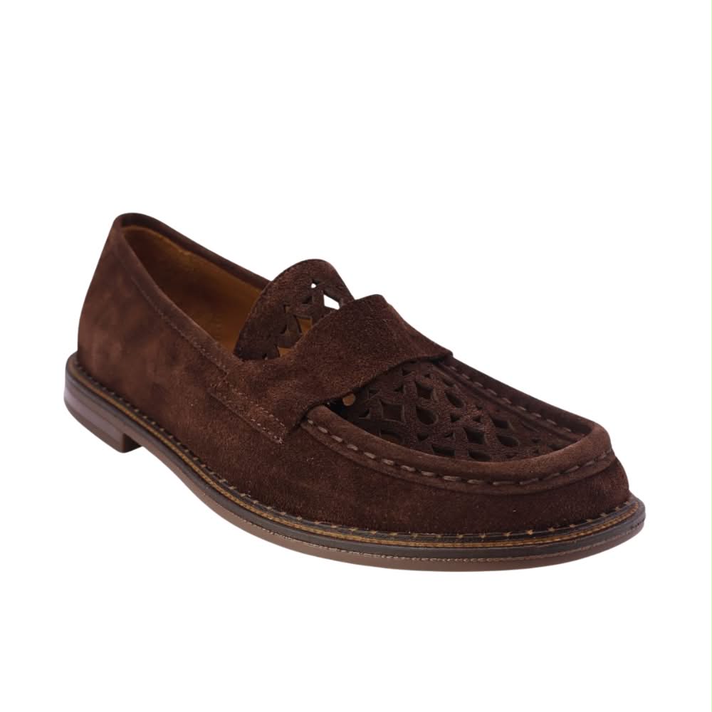 Jess Loafer | Brown Suede