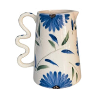 Maxine Floral Jug Blue & Green