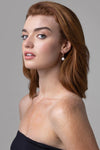Fleur Rose Gold Pearl Earring