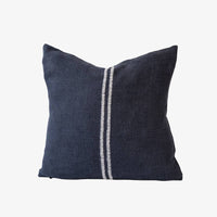 Orion Linen Cushion | Midnight/White