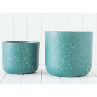 Erika Planter | Green/White Speckle