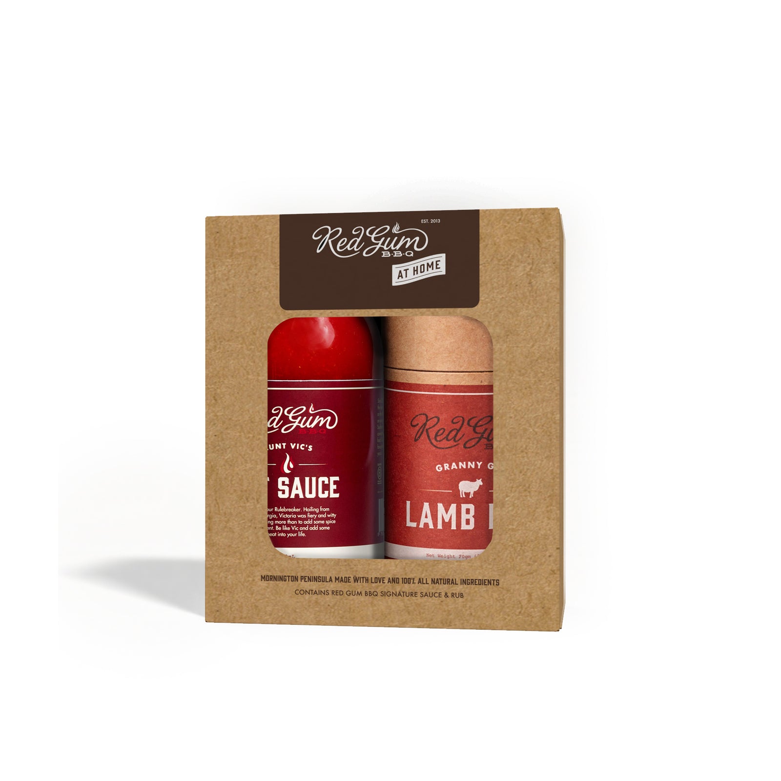 Small Rub/Small Sauce Gift Pack | Hot Sauce + Lamb Rub 350g