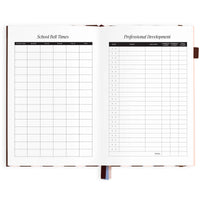 2027 A5 Academic Vertical Planner | Chocolate Stripe