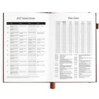2027 A5 Vertical Planner | Chocolate
