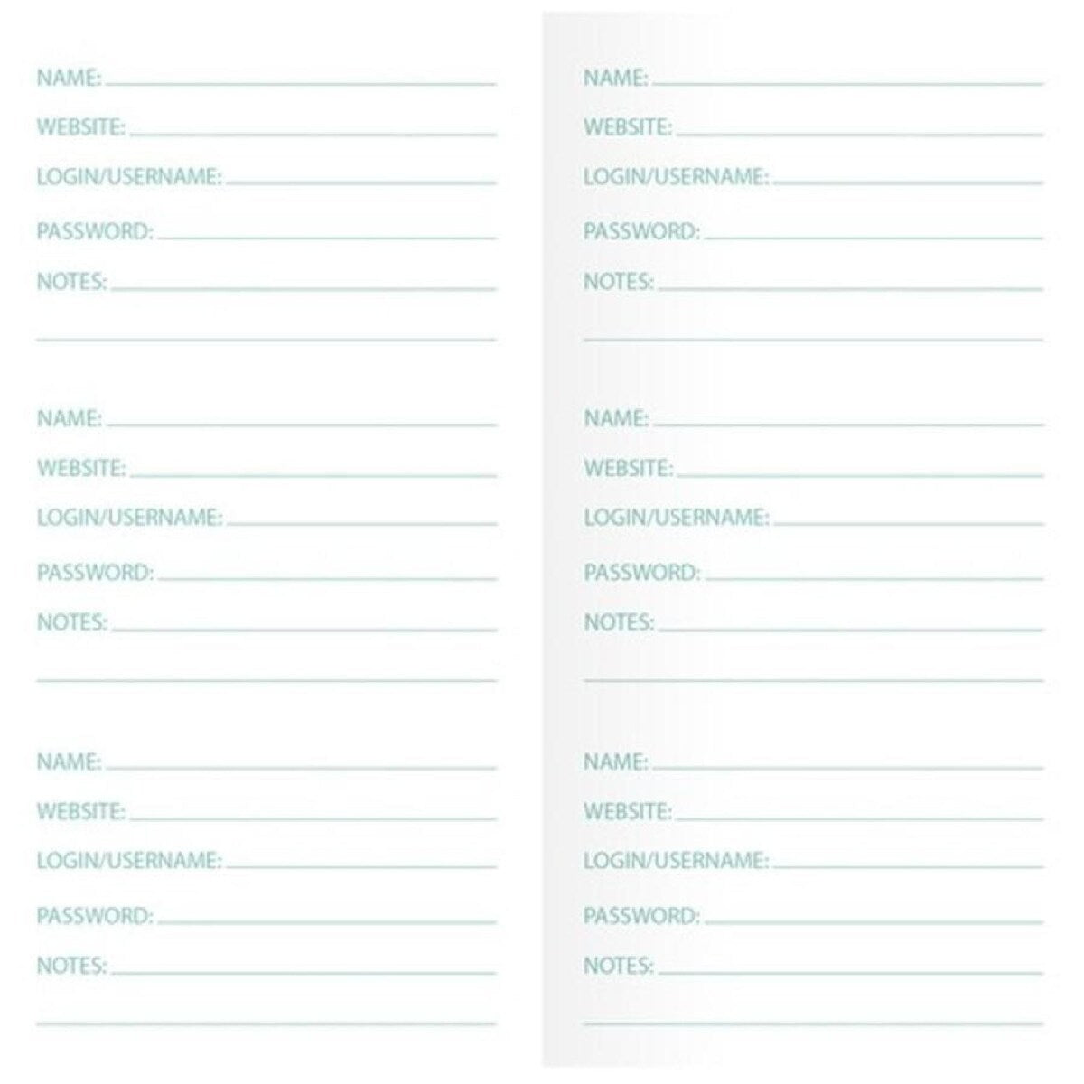 Password Journal