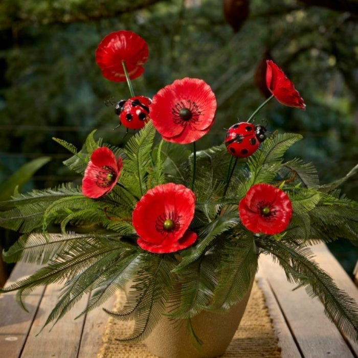 Stake Poppy Red