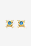 Lauren Soft Gold Aqua Stud