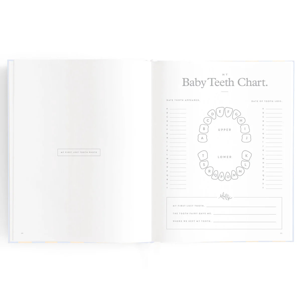 Baby Book Cloud Stripe 0-6 Years | Keepsake  3rd Edition