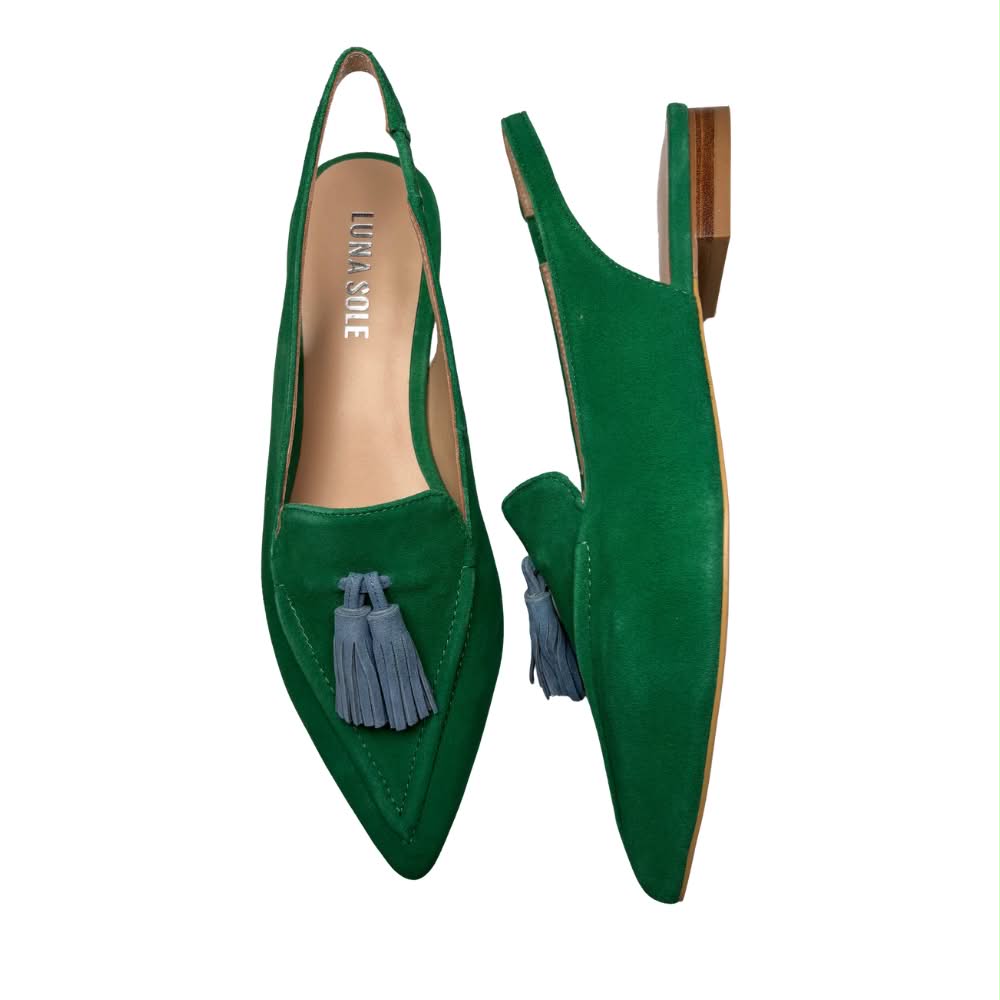 Piper Shoe | Emerald/Cobalt Suede
