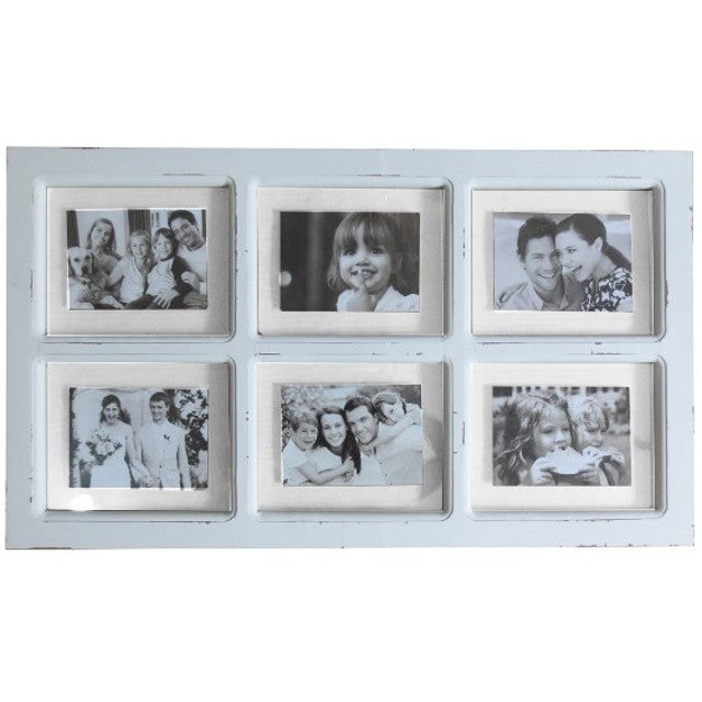 White 6 Photo Frame