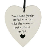 Ceramic Heart with Quote