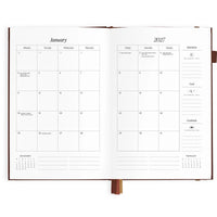 2027 A5 Vertical Planner | Chocolate