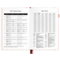 2027 A5 Horizontal Planner | Rosé Pinstripe