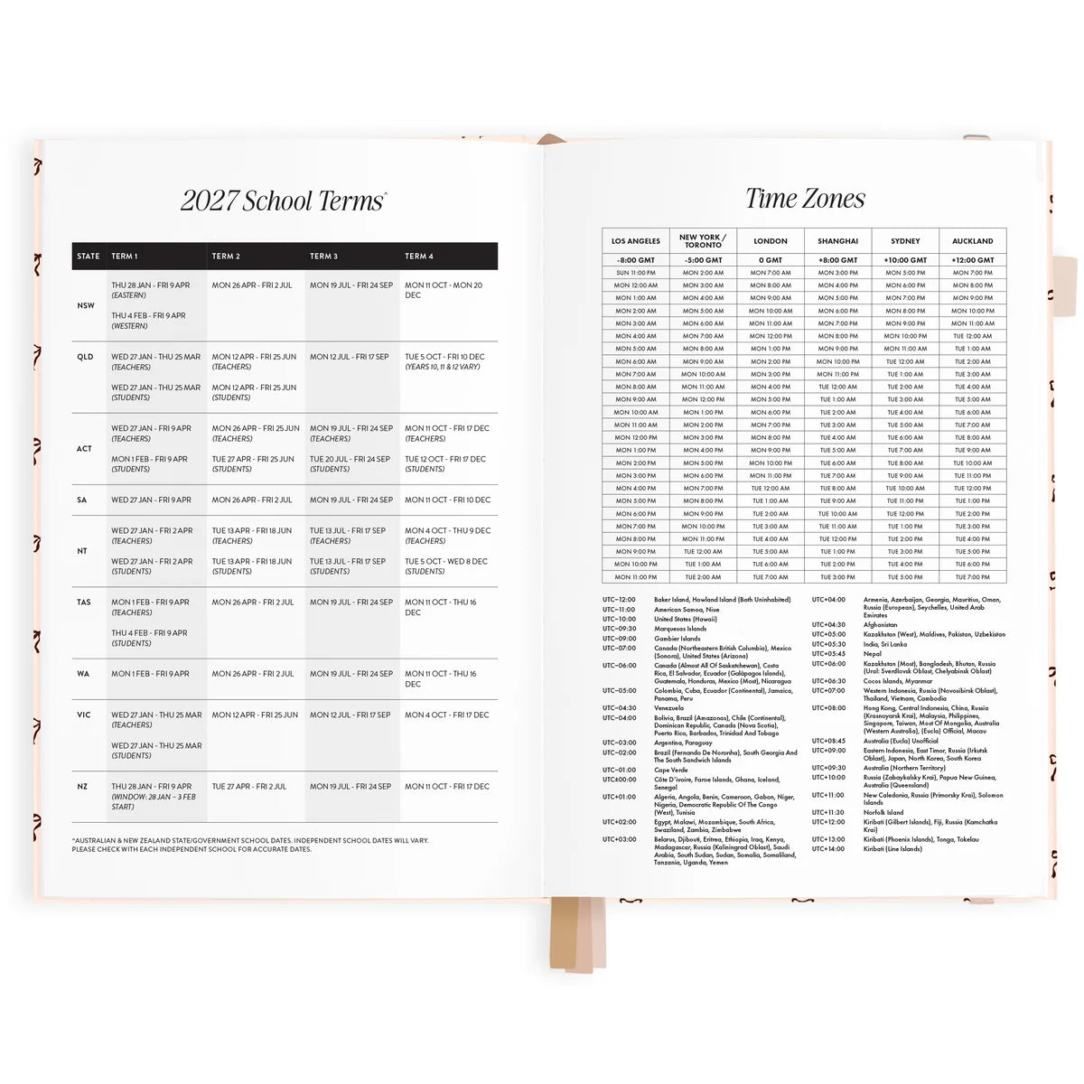 2027 A5 Vertical Planner | French Bows