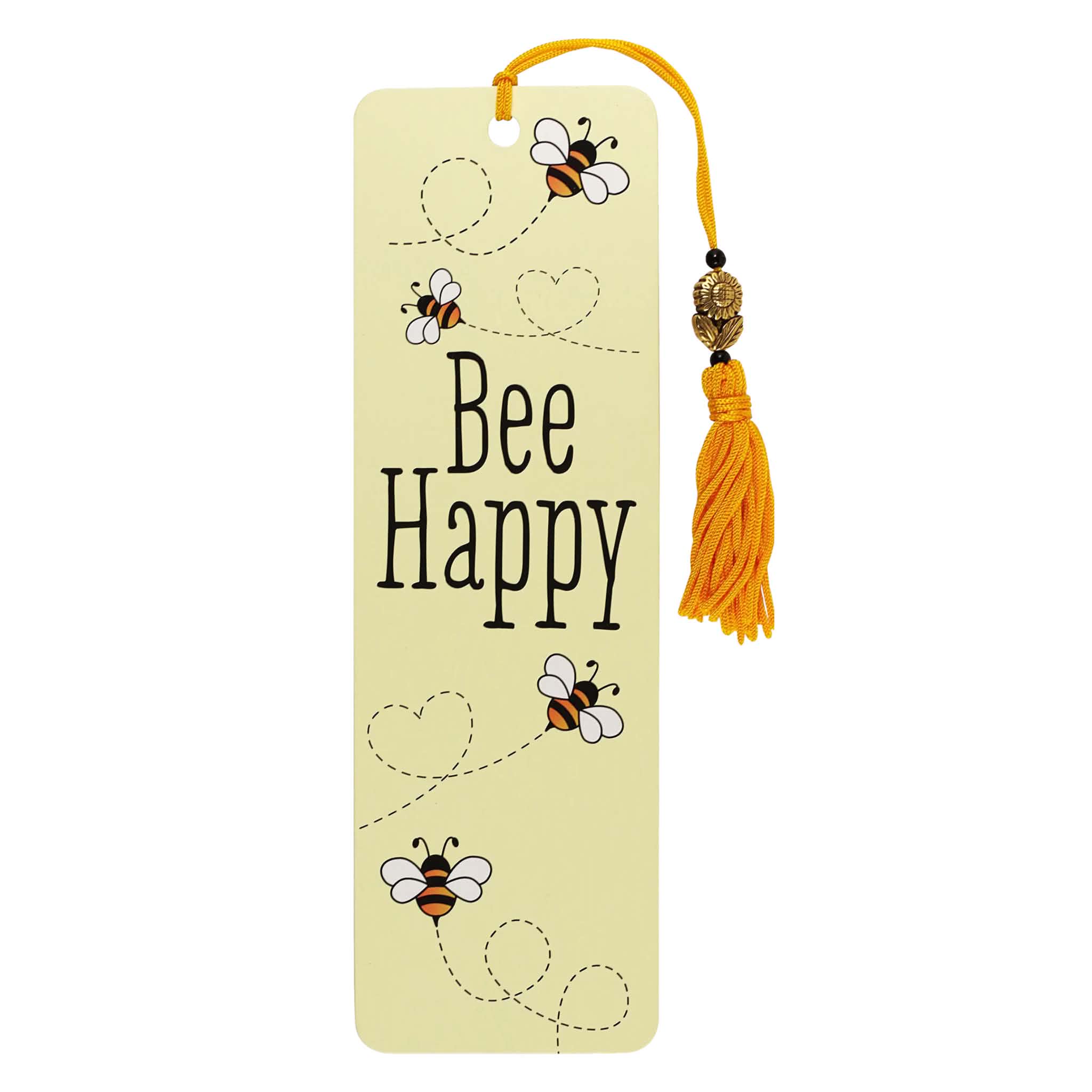 Bee Happy Beaded Bookmark