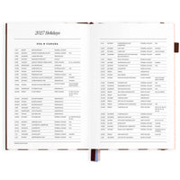 2027 A5 Academic Vertical Planner | Chocolate Stripe