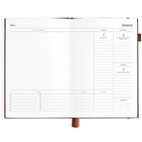 2027 A5 Vertical Planner | Chocolate