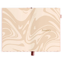 2027 A5 Horizontal Planner | Rosé Pinstripe