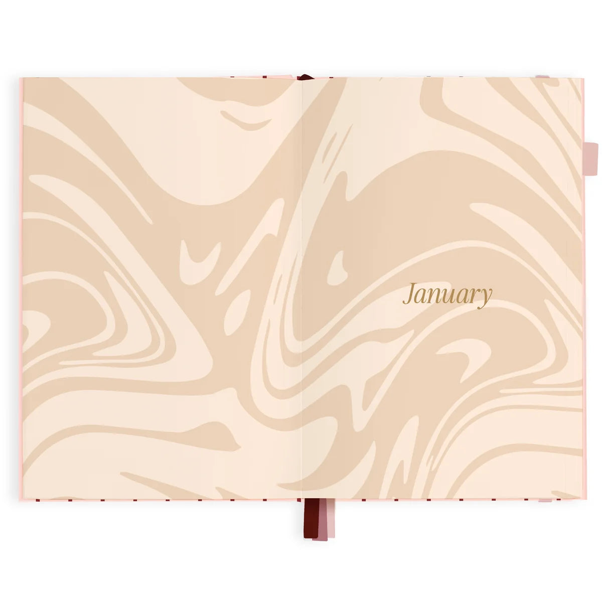 2027 A5 Horizontal Planner | Rosé Pinstripe