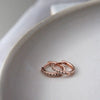13mm Huggies | Rose Gold Plate