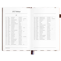 2027 A5 Academic Vertical Planner | Chocolate Stripe