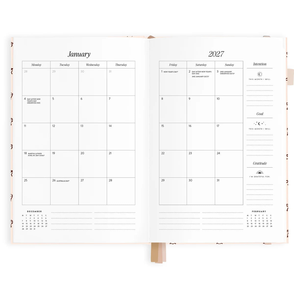 2027 A5 Vertical Planner | French Bows