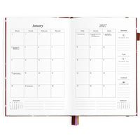 2027 A5 Vertical Planner | Cherry Wisteria