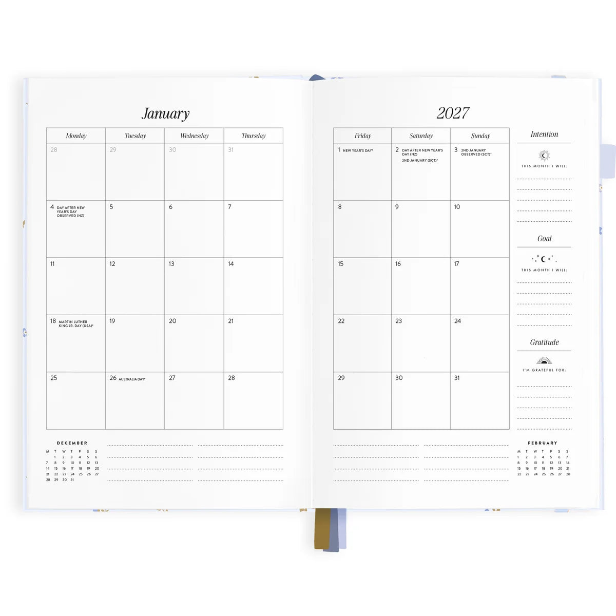 2027 A5 Horizontal Planner | Cornflower
