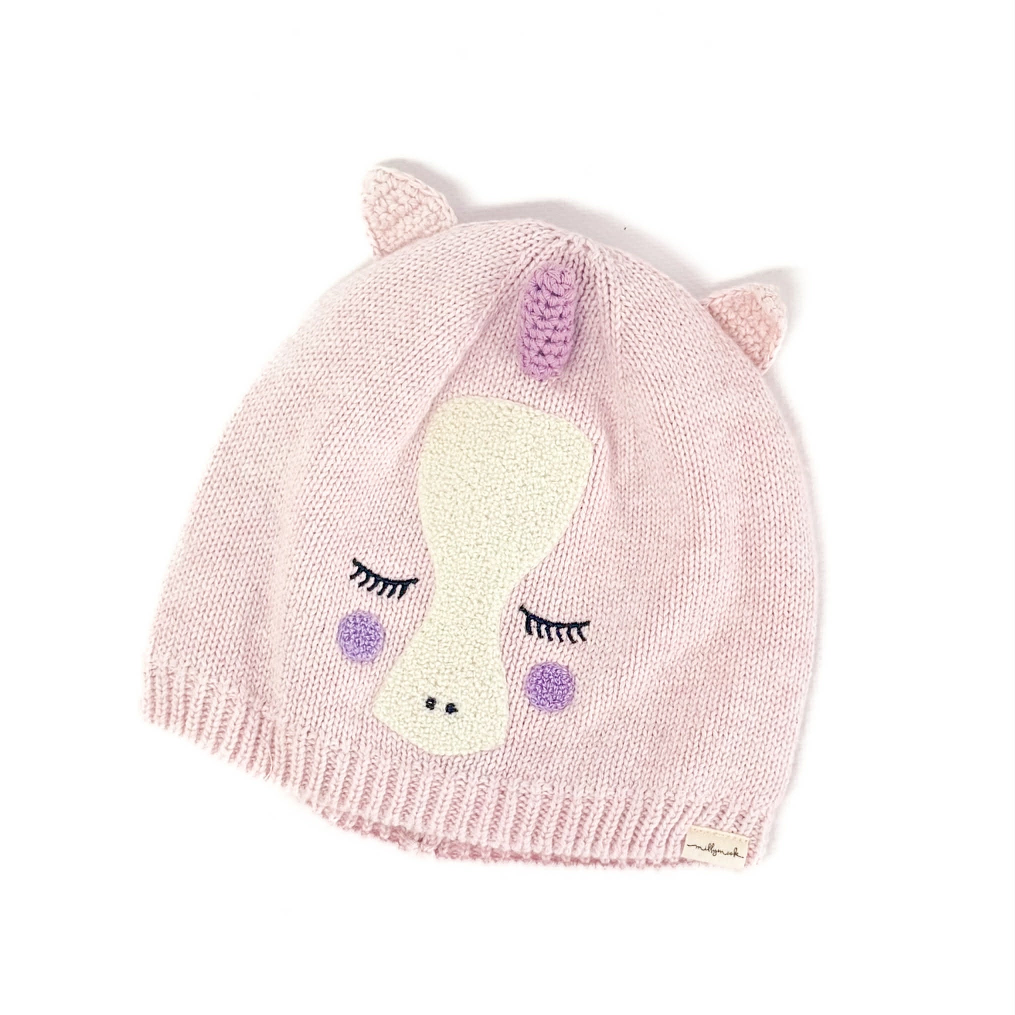 Baby Girls Beanie | Unicorn Light Lilac