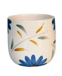 Maxine Floral Planter Blue & Green
