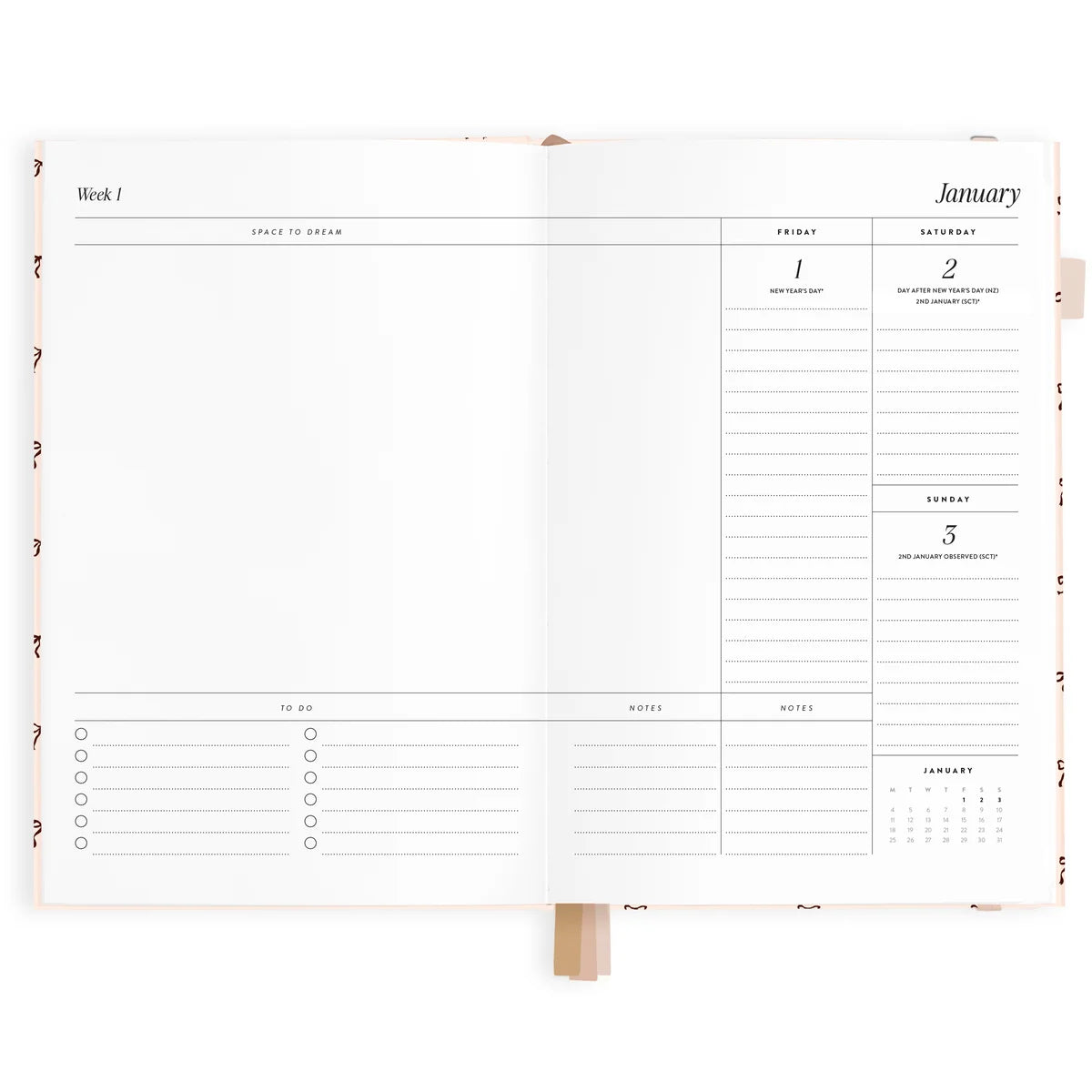 2027 A5 Vertical Planner | French Bows