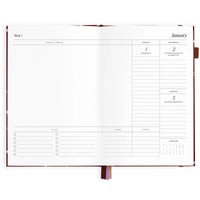 2027 A5 Vertical Planner | Cherry Wisteria