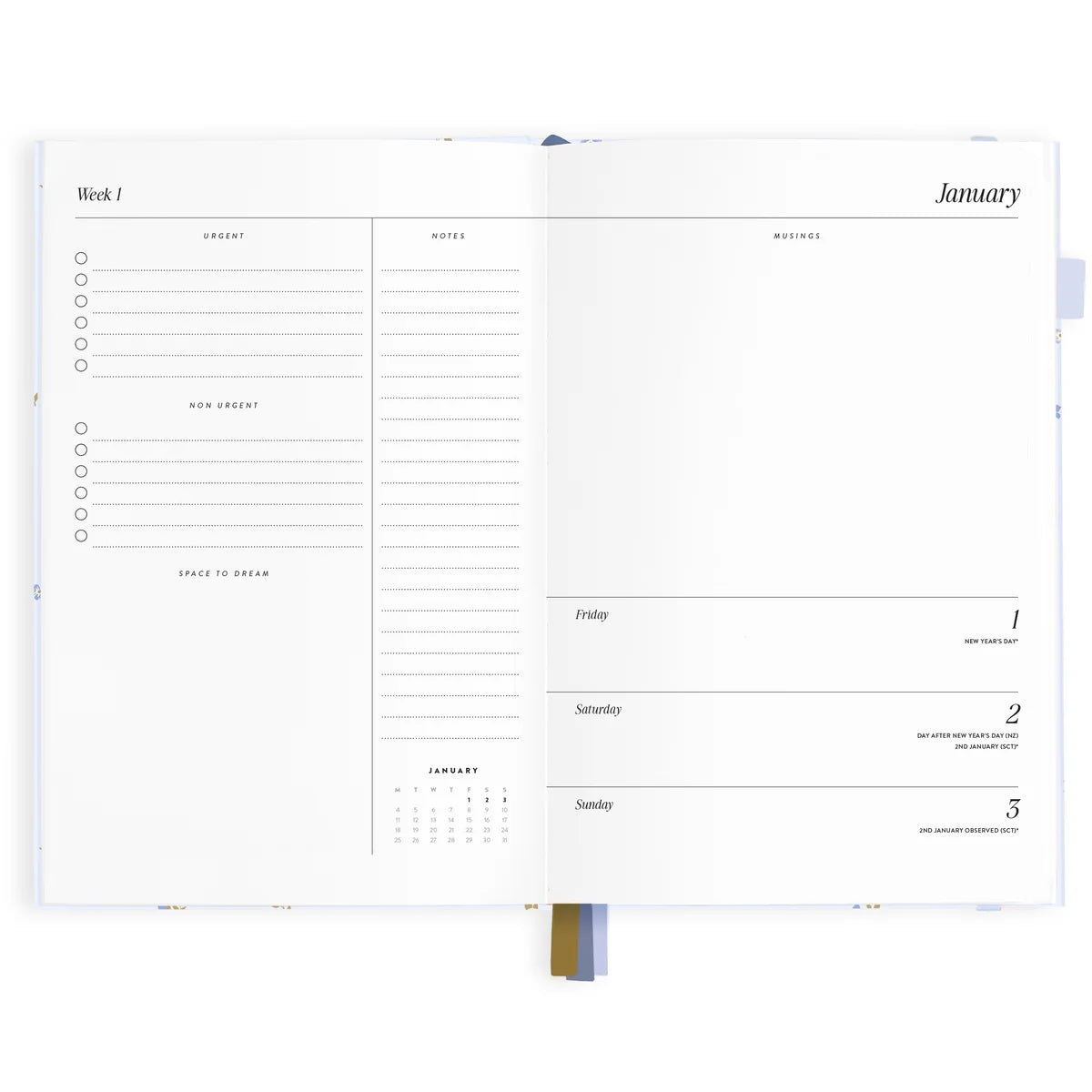 2027 A5 Horizontal Planner | Cornflower
