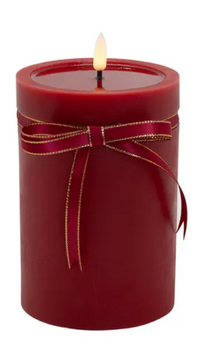 Pillar LED Wax Candle 7.5x15cm