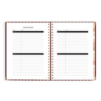 2027 A4 Academic Vertical Planner | Merlot Pinstripe