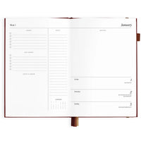 2027 A5 Horizontal Planner | Cherry