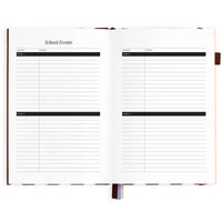 2027 A5 Academic Vertical Planner | Chocolate Stripe