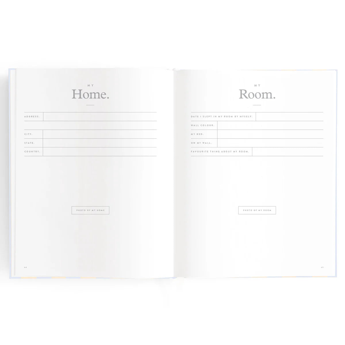Baby Book Cloud Stripe 0-6 Years | Keepsake  3rd Edition