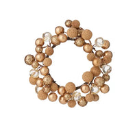 Gold/Textured Beaded Candle Ring
