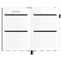 2027 A5 Academic Vertical Planner | Chocolate Stripe